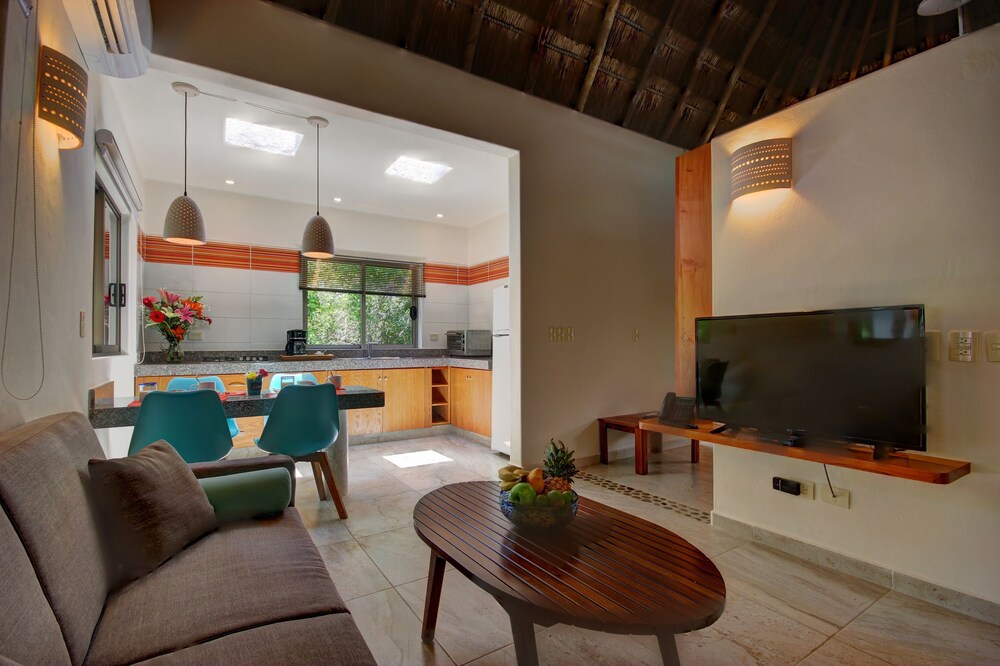 Bungalow, 2 Double Beds, Kitchen - Living Area