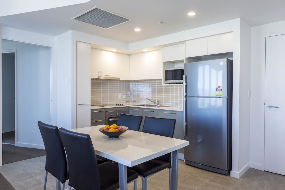 Cuisine dans la chambre (Appartement, 1 chambre, vue océan)