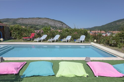 GITE-piscine-SPA, , pieds des PYRENEES CATHARES - 1h de Carcassonne