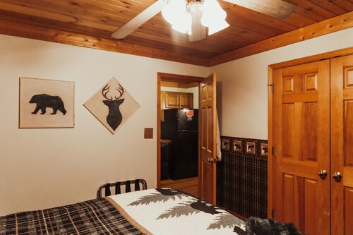 The Great Smoky Mountain National Park is the backyard of our cabin.
