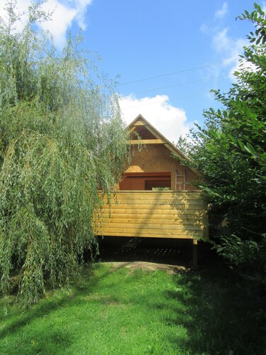 L'escapade - cabane confortable tout équipée en baie du Mont-Saint-Michel