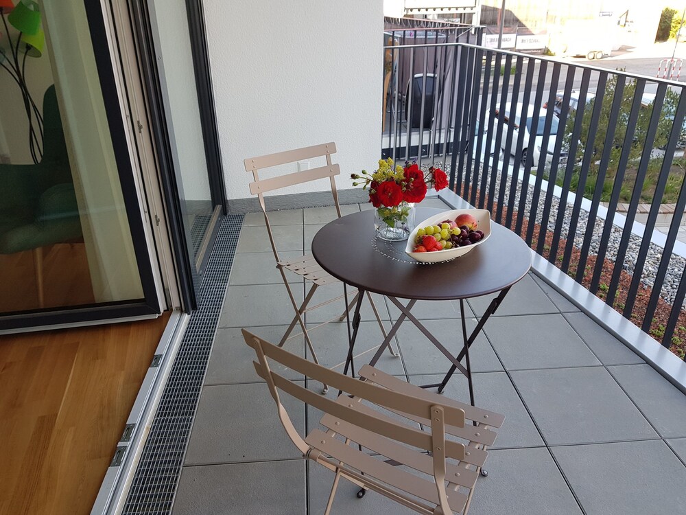 Blick vom Balkon