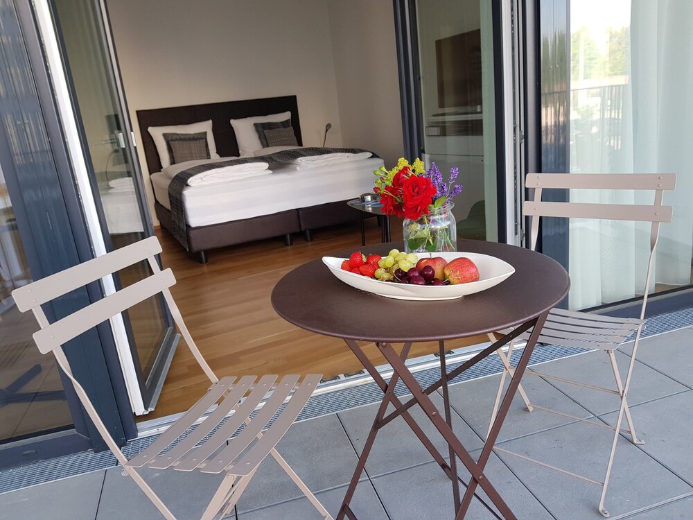 Blick vom Balkon