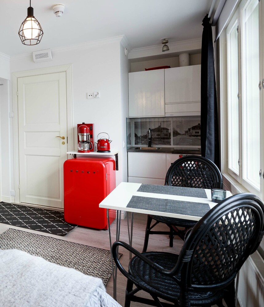Design-studio, 1 parisänky, Kaupunkinäköala - keittiö huoneessa