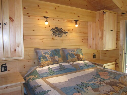 The Treehouse - TN Honeymoon Cabin w/HOT TUB! Fireplace, 55” TV, Cozy Cabin!