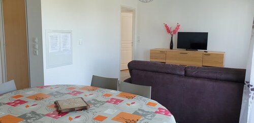 Bel appartement Vue mer à Concarneau aux Sables blancs, Piscine Commune Chauffée