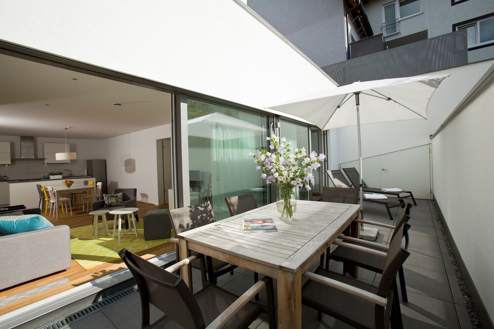 Terrasse/Patio (Deluxe-Apartment, 2 Schlafzimmer, Gartenblick)