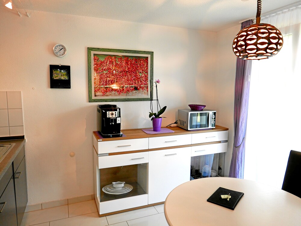 Zimmerausstattung (Apartment, 1 Schlafzimmer, Kochnische, Meerblick)