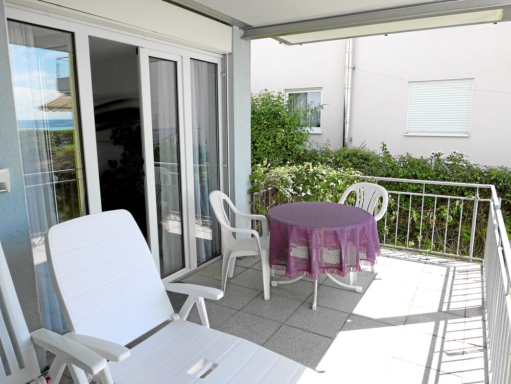 Balkon (Apartment, 1 Schlafzimmer, Kochnische, Meerblick)