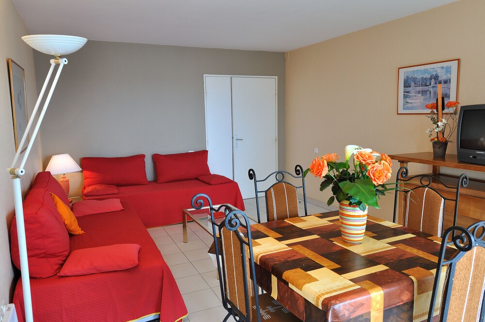 Coin séjour (Appartement 2 pièces 4 personnes vue mer )