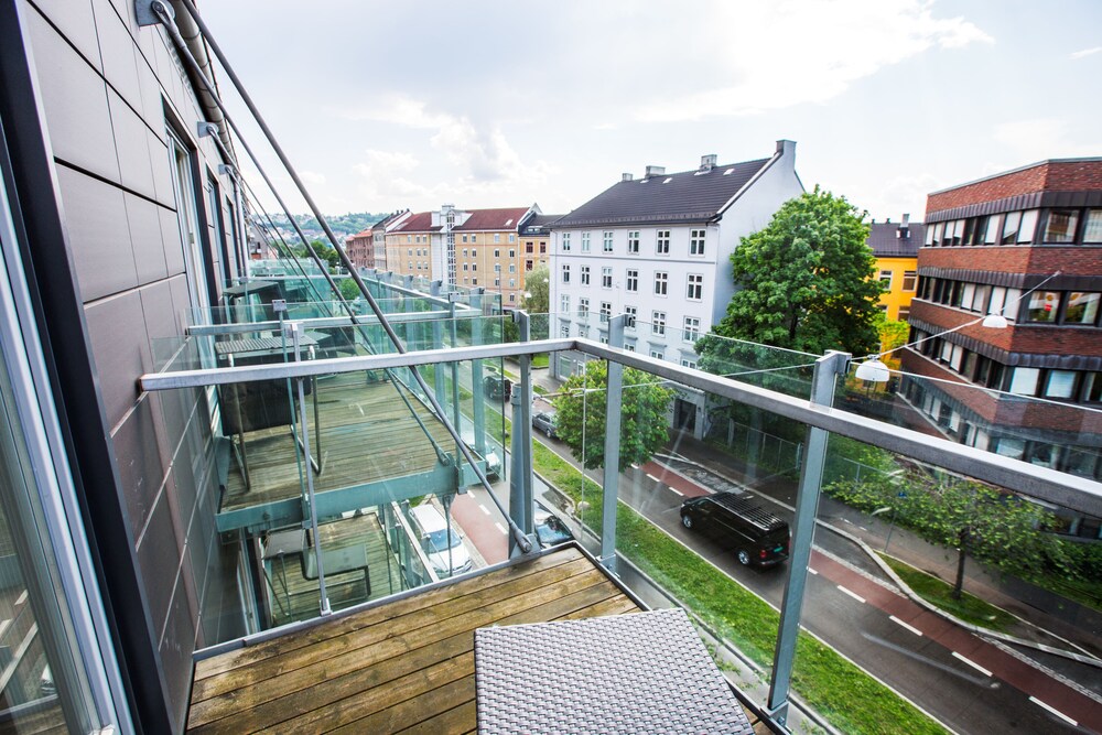 Blick vom Balkon