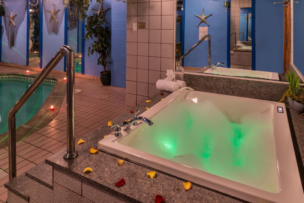 Bathroom, Inn of the Dove Romantic Suites with Jetted Tub & Fireplace