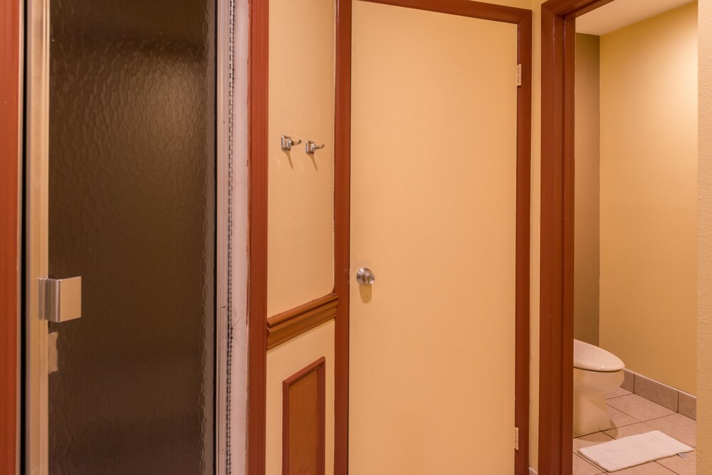 Bathroom shower, Inn of the Dove Romantic Suites with Jetted Tub & Fireplace