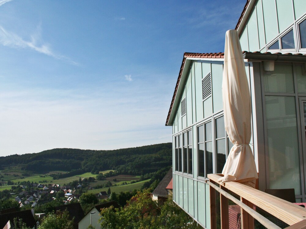 Blick vom Hotel