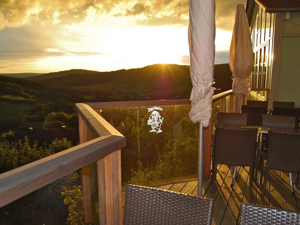 Blick vom Hotel