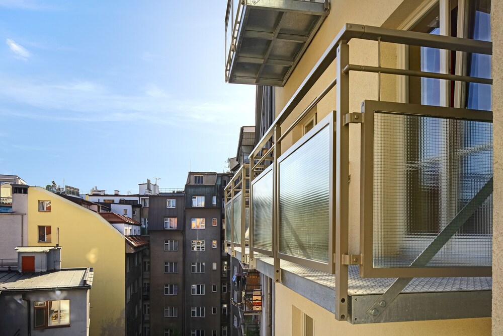 Blick vom Balkon
