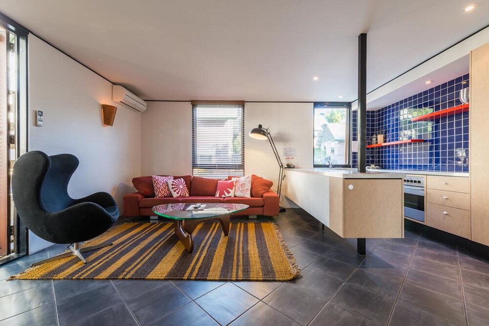 거실 (슈피리어 아파트, 침실 2개 (Superior Two Bedroom Beach House))