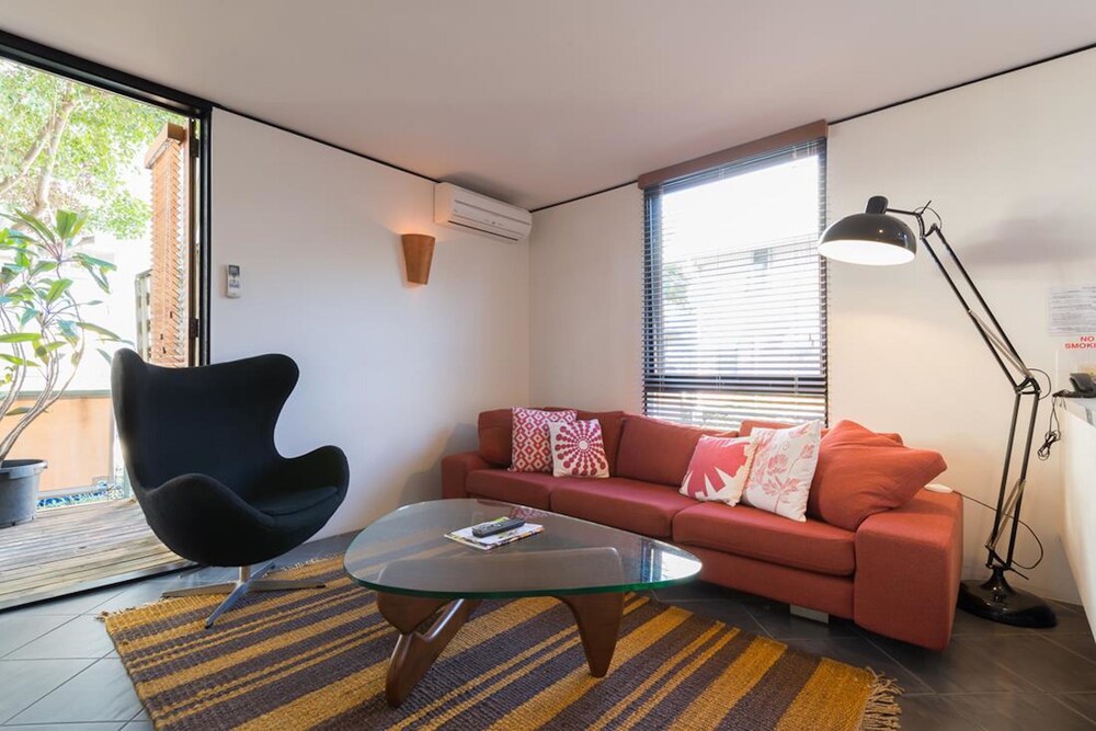 거실 (슈피리어 아파트, 침실 2개 (Superior Two Bedroom Beach House))