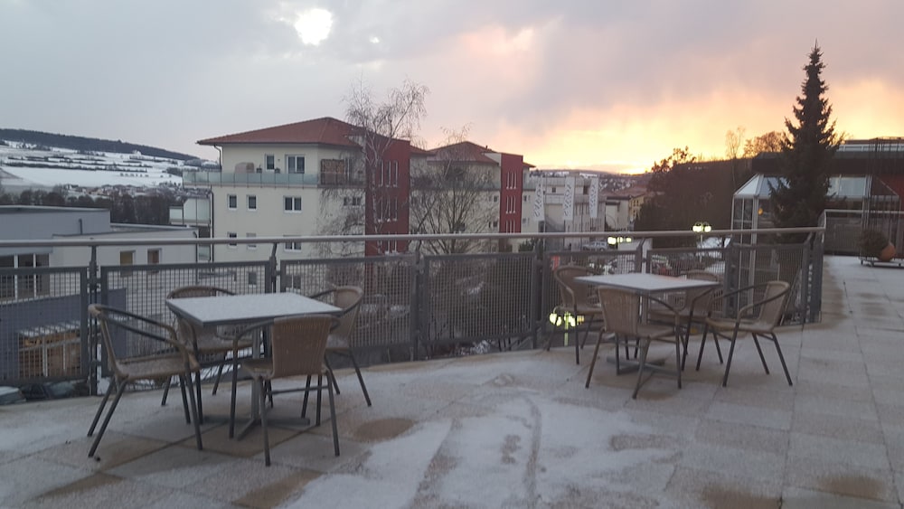 Blick vom Hotel