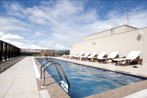 Piscina no terraço
