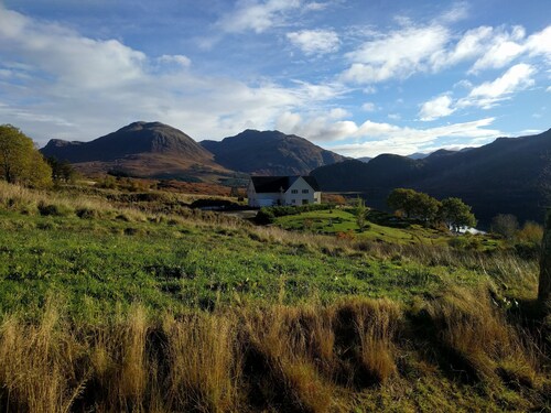 Large newly built luxury property with superb views of Kintail, close to Skye