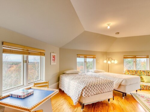 Bayfront home w/ 270-degree views, large deck & porch - near Popham Beach