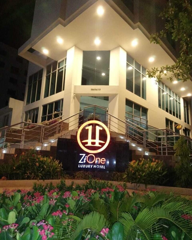 Hotel Front - Evening/Night