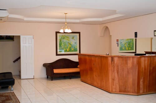 Standard room with two beds.