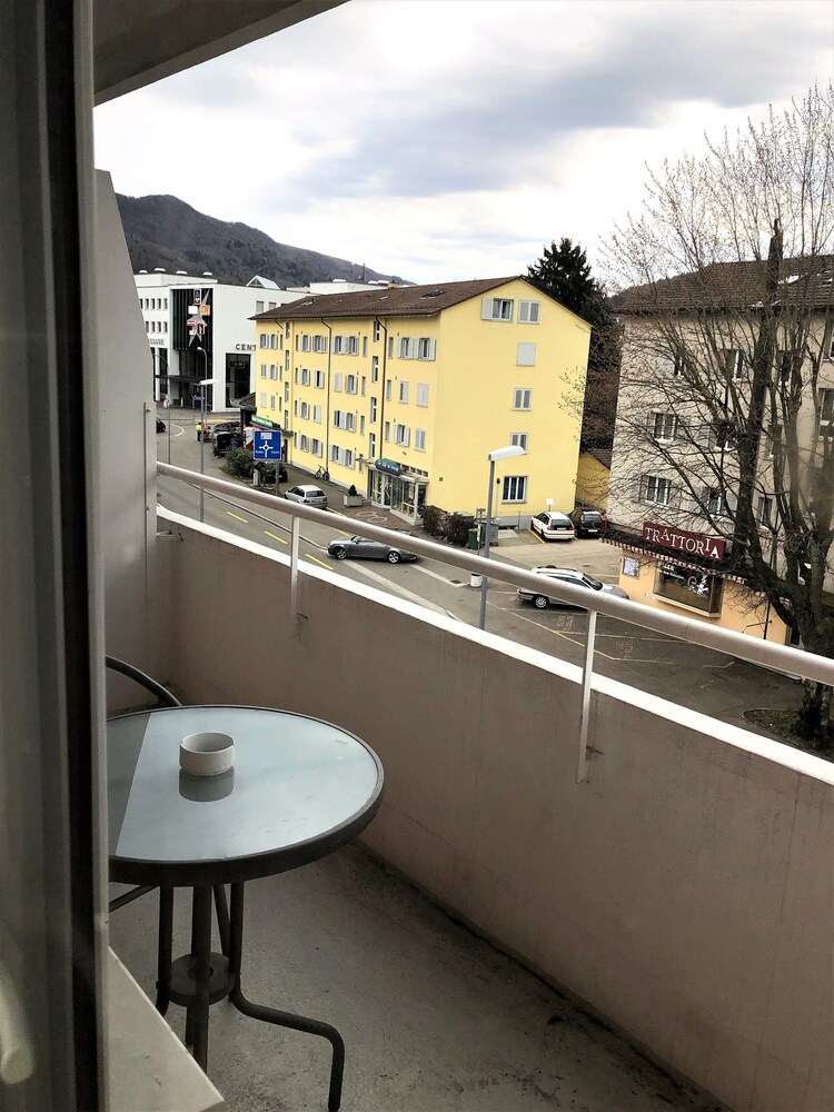 Blick vom Balkon