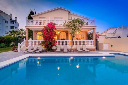 Beach front villa with private pool