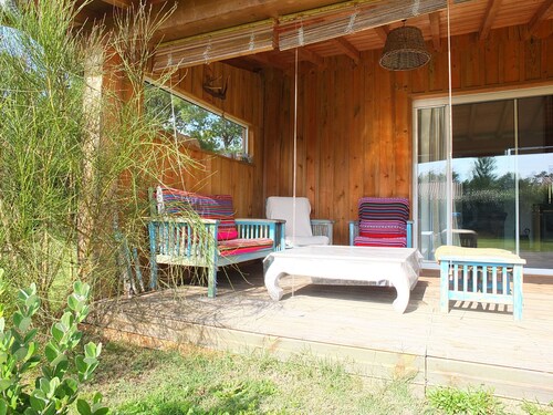 Maison bois bord de mer