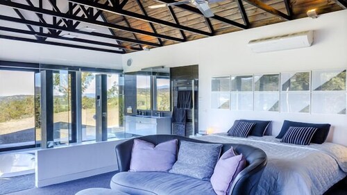 Appreciate the space to exhale while sipping on glass of sparkling wine!
