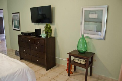 Crescent Beach Villa with large, Ocean View balcony, Steps to Beach (CB227)