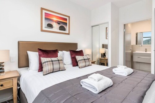 Remarkables Garden Apartment 305 | Wall to Ceiling Mountain Views | Private Balcony | Modern and Immaculate