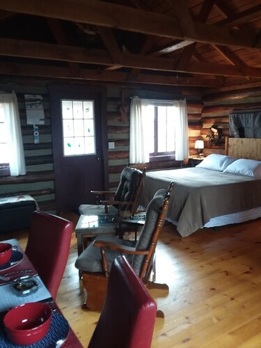 100 year old log cabin. Spend your relaxing getaway with us