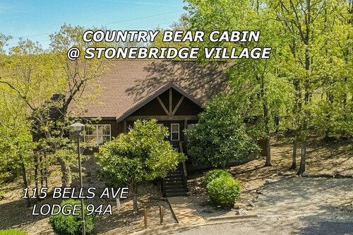 Country Bear Cabin 1 BD 1.5 BA Near Silver Dollar City & Branson Strip Sleeps 4