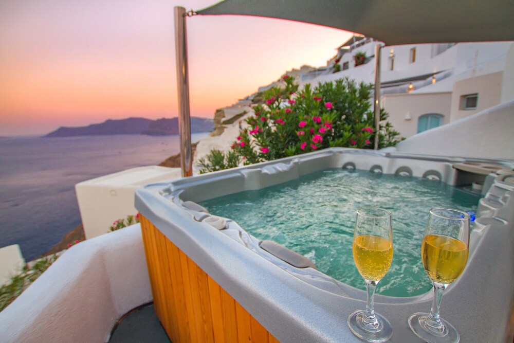 Luxury Villa, Sea View (Cave, Private Hot Tub) - Outdoor Spa Tub
