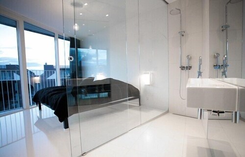 Penthouselejlighed - 2 dobbeltsenge - Badeværelse