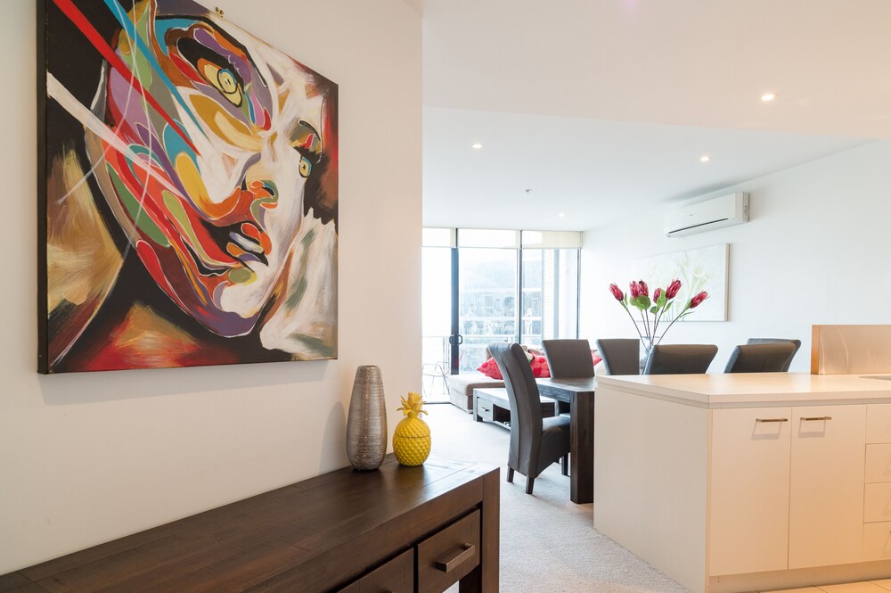 Two Bedroom Two Bathroom Apartment with Marina Views - Living Area