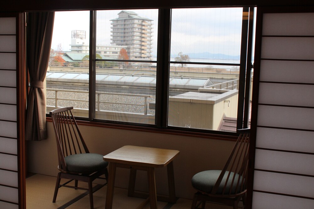 View from room, Biwako Ryokusuitei