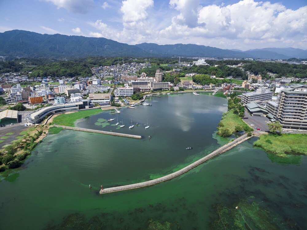 Aerial view, Biwako Ryokusuitei