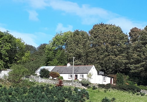 Maggie's Cottage is located on the side of a mountain, overlooking Dundalk Bay.