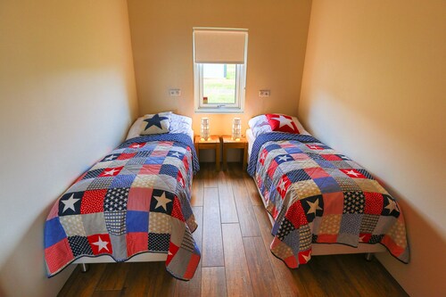 Hrimland Mountain Cottage with a great view over Akureyri and Eyjafjordur
