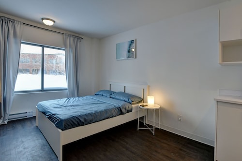 Spacious studio in Laval, near place bell, free parking, downtown laval