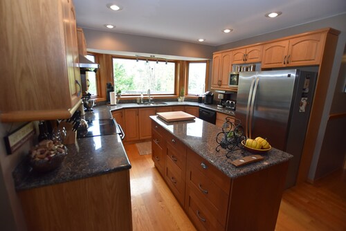 Our beautiful beach house in the woods