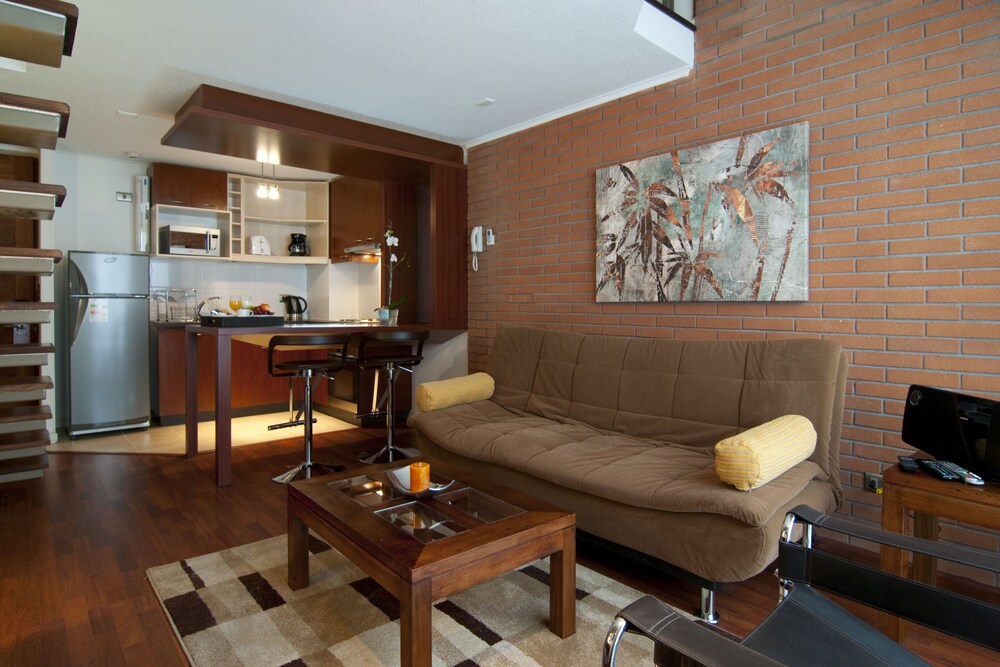 Loft, 1 Queen Bed, Kitchen - Living Room