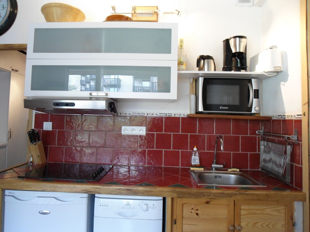 Studio, Mountain View (Pra-loup 1500) - In-Room Kitchen