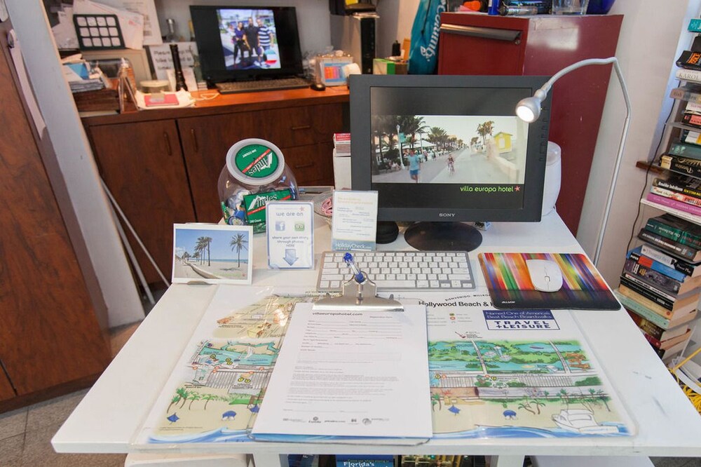 Check-in/check-out kiosk, Villa Europa Hotel