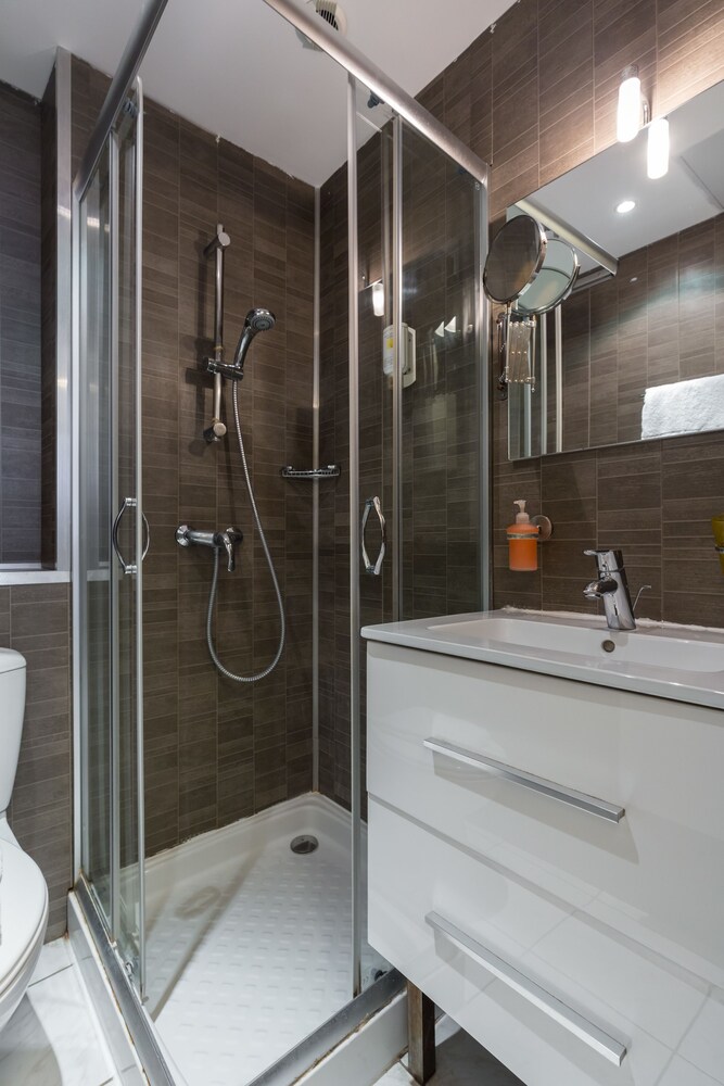 Standard Apartment, Kitchen - Bathroom Shower