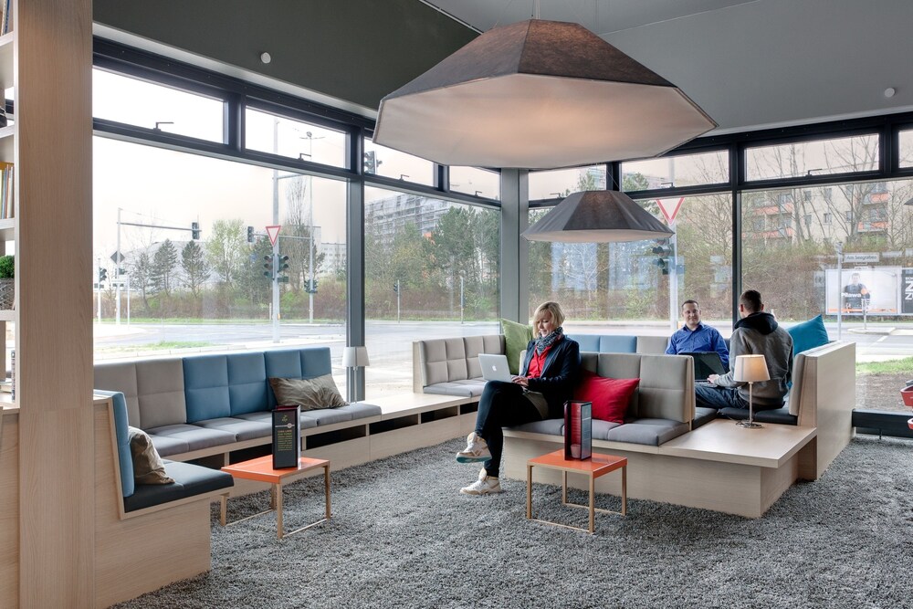 Sittområde i lobbyn